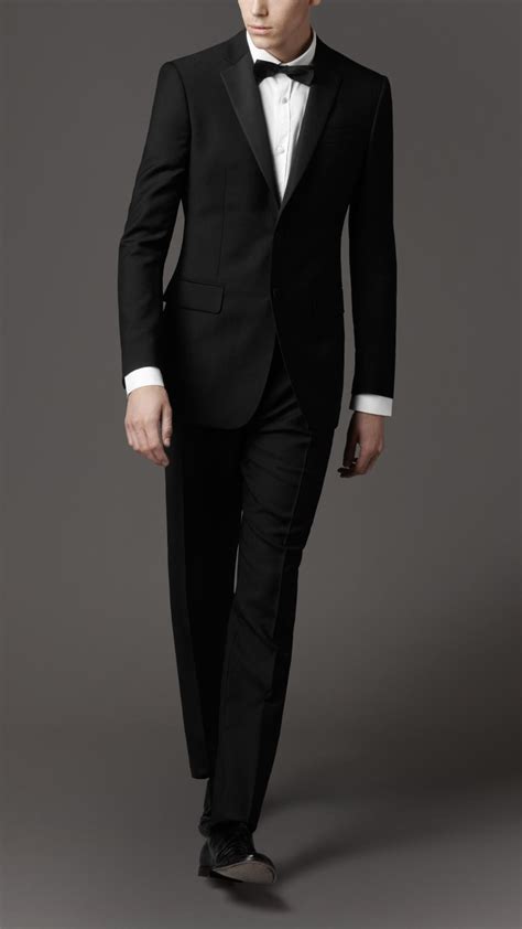 burberry tuxedo uk|Burberry black wool tuxedo suit.